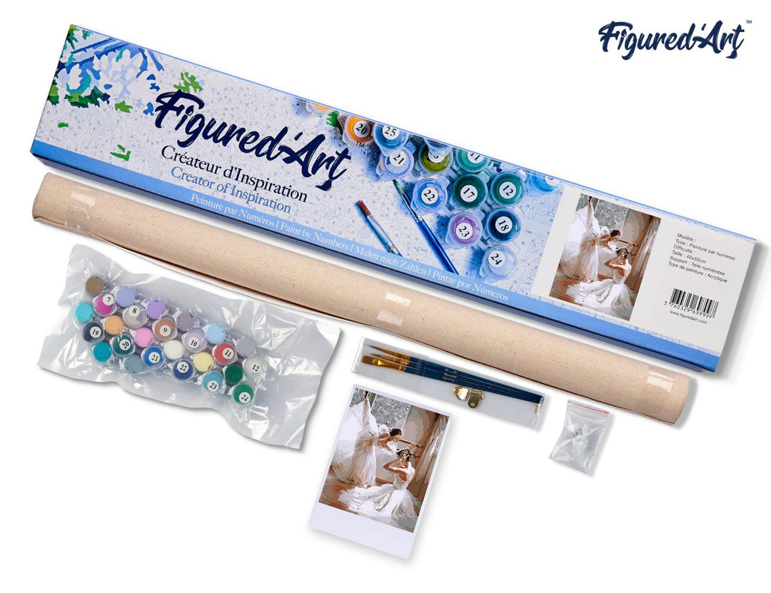 Malen nach Zahlen 40x50cm ohne Keilrahmen Figured’Art Zukünftige Ballerinas