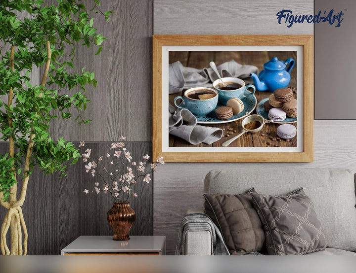 Malen nach Zahlen 40x50cm ohne Keilrahmen Figured’Art Heisse Schokolade