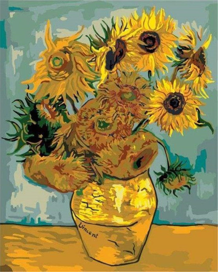 Kreuzstich 32x40cm – Van Gogh - Sonnenblumen