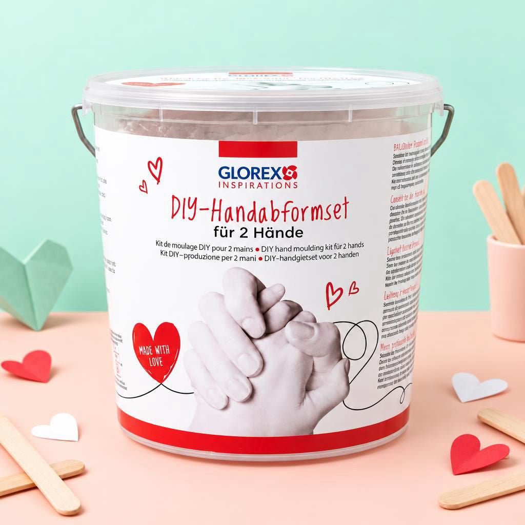 Generiert: [9b56b3ba-719a-4985-8dae-5b4f8d1100fd] Hauptbild – Handabform-Set für 2 Hände – 3D Erinnerungsabdruck