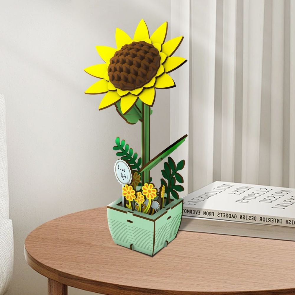 3D Puzzle - Hübsche Sonnenblume - Kidis Art