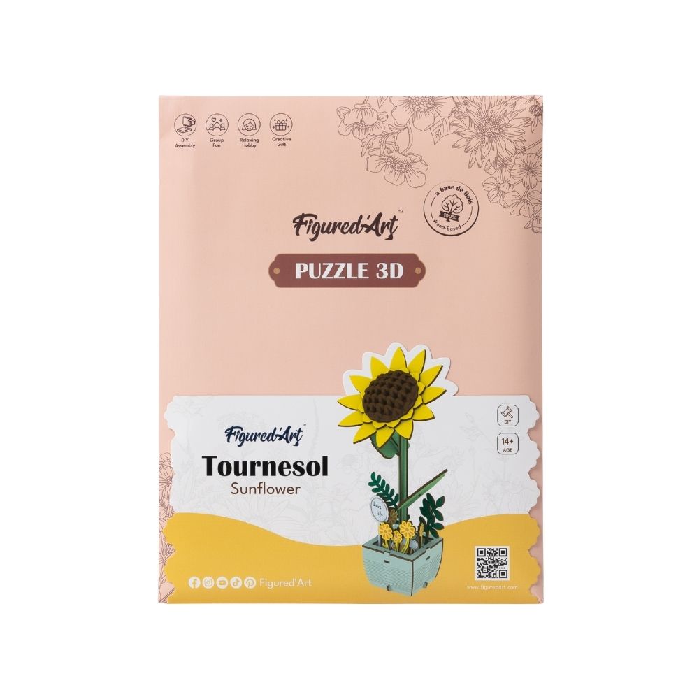 3D Puzzle - Hübsche Sonnenblume