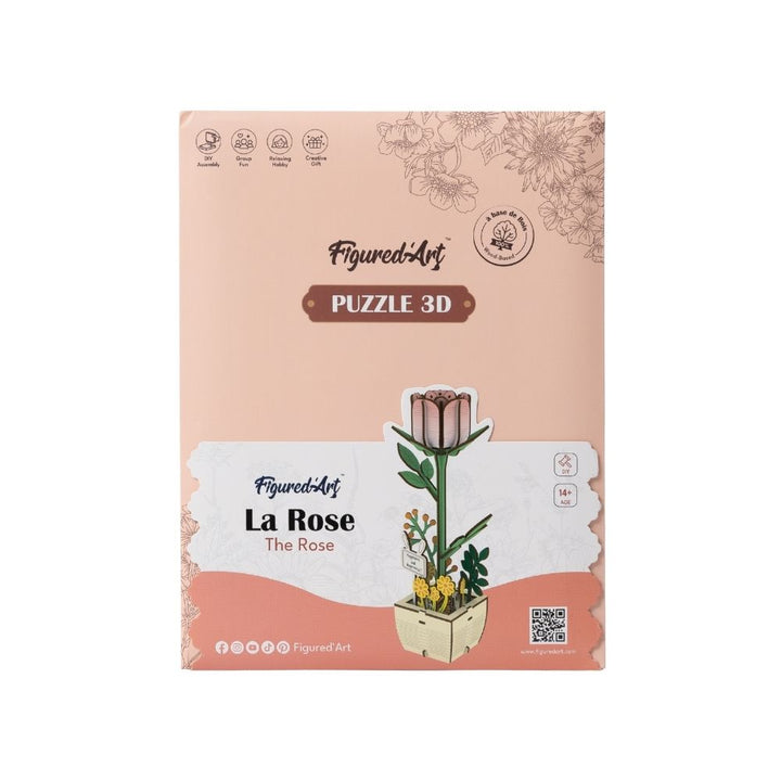 3D Puzzle - Die Rose