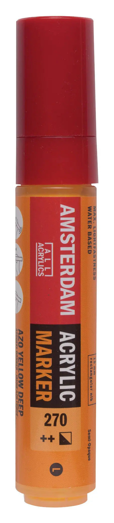 Amsterdam Acrylic Marker 15 mm Azogelb Dunkel 270