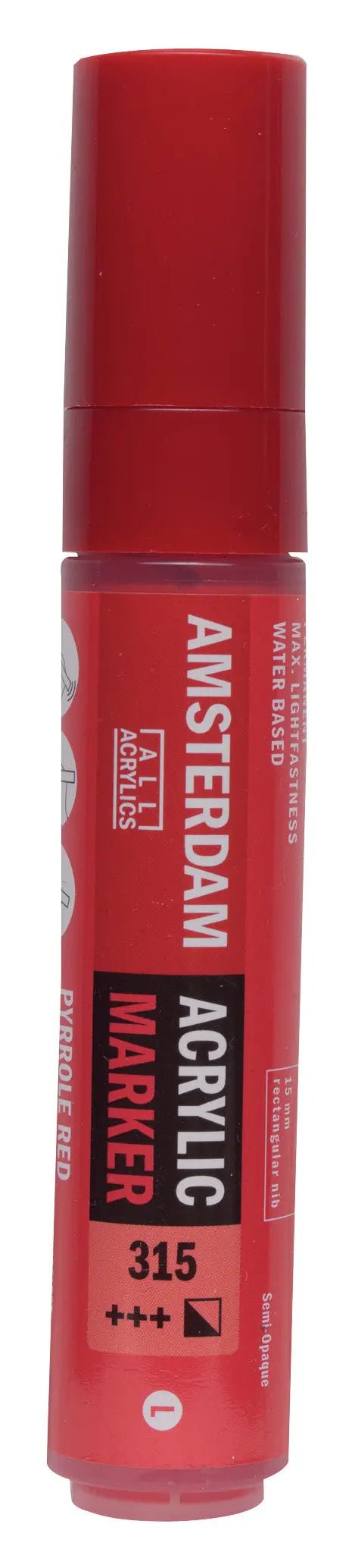 Amsterdam Acrylic Marker 15 mm Pyrrolrot 315