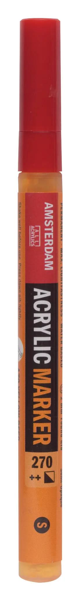 Amsterdam Acrylic Marker 2 mm Azogelb Dunkel 270 - Kidis Art