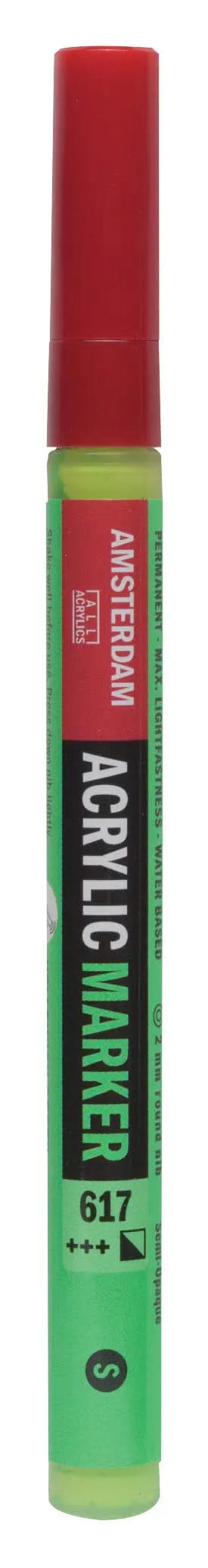 Amsterdam Acrylic Marker 2 mm Gelbgrün 617 - Kidis Art