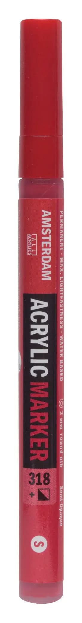 Amsterdam Acrylic Marker 2 mm Karmin 318 - Kidis Art
