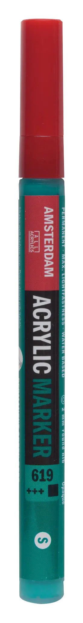 Amsterdam Acrylic Marker 2 mm Permanentgrün Dunkel 619