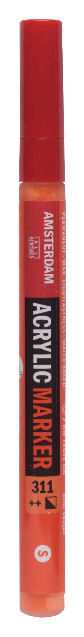 Amsterdam Acrylic Marker 2 mm Zinnober 311 - Kidis Art