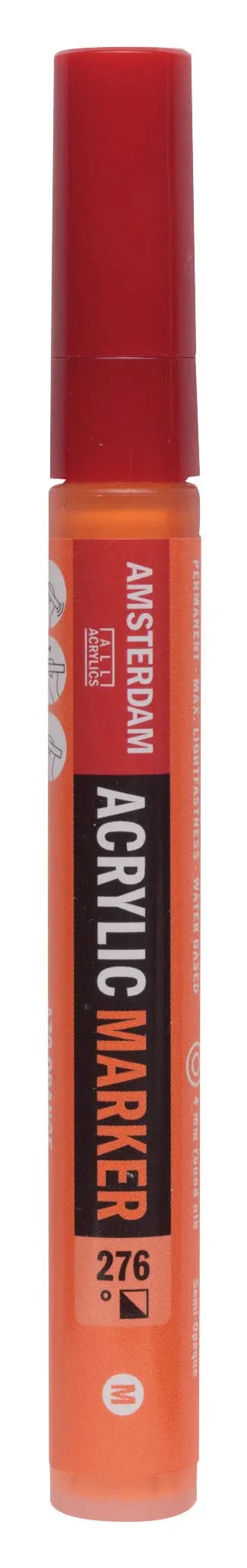 Amsterdam Acrylic Marker 4 mm Azo-Orange 276 - Kidis Art