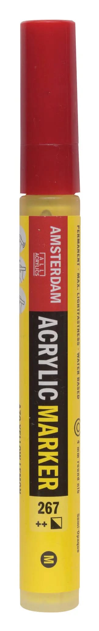 Amsterdam Acrylic Marker 4 mm Azogelb Zitrone 267 - Kidis Art