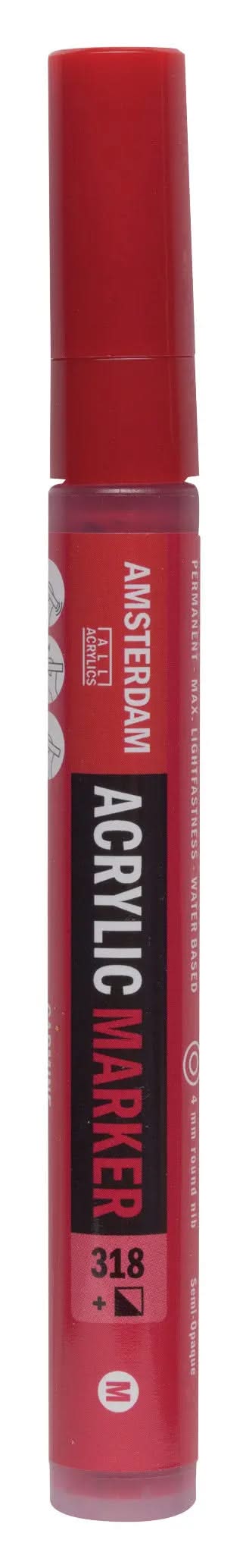 Amsterdam Acrylic Marker 4 mm Karmin 318 - Kidis Art