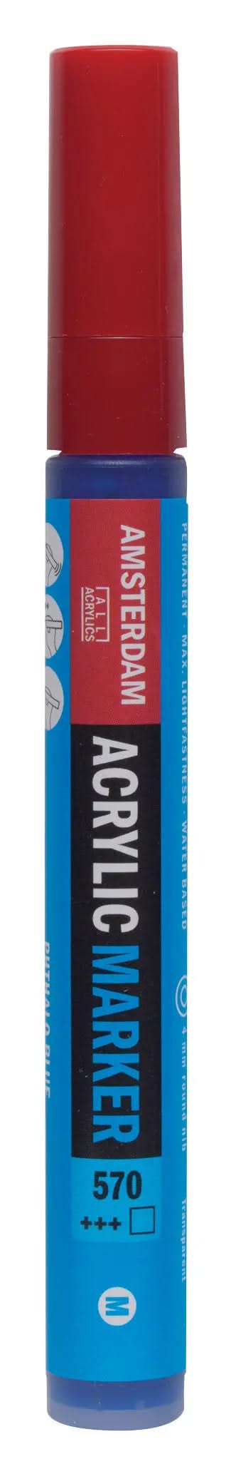 Amsterdam Acrylic Marker 4 mm Phthaloblau 570 - Kidis Art