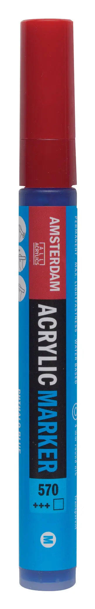 Amsterdam Acrylic Marker 4 mm Phthaloblau 570
