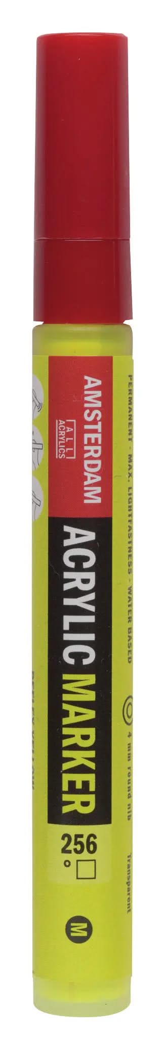 Amsterdam Acrylic Marker 4 mm Reflexgelb 256 - Kidis Art