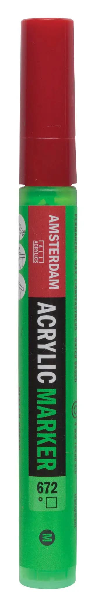 Amsterdam Acrylic Marker 4 mm Reflexgrün 672 - Kidis Art