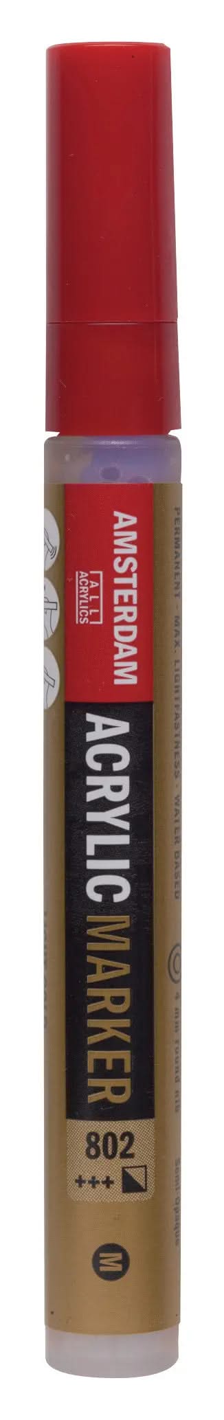 Amsterdam Acrylic Marker 4 mm Reichgold 802 - Kidis Art