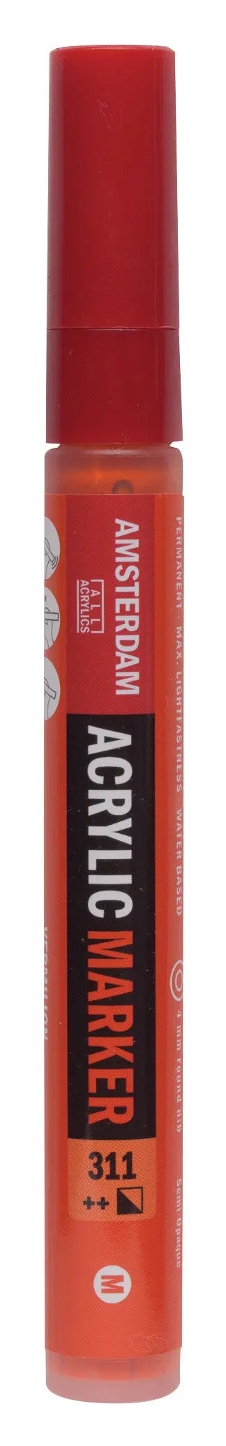 Amsterdam Acrylic Marker 4 mm Zinnober 311