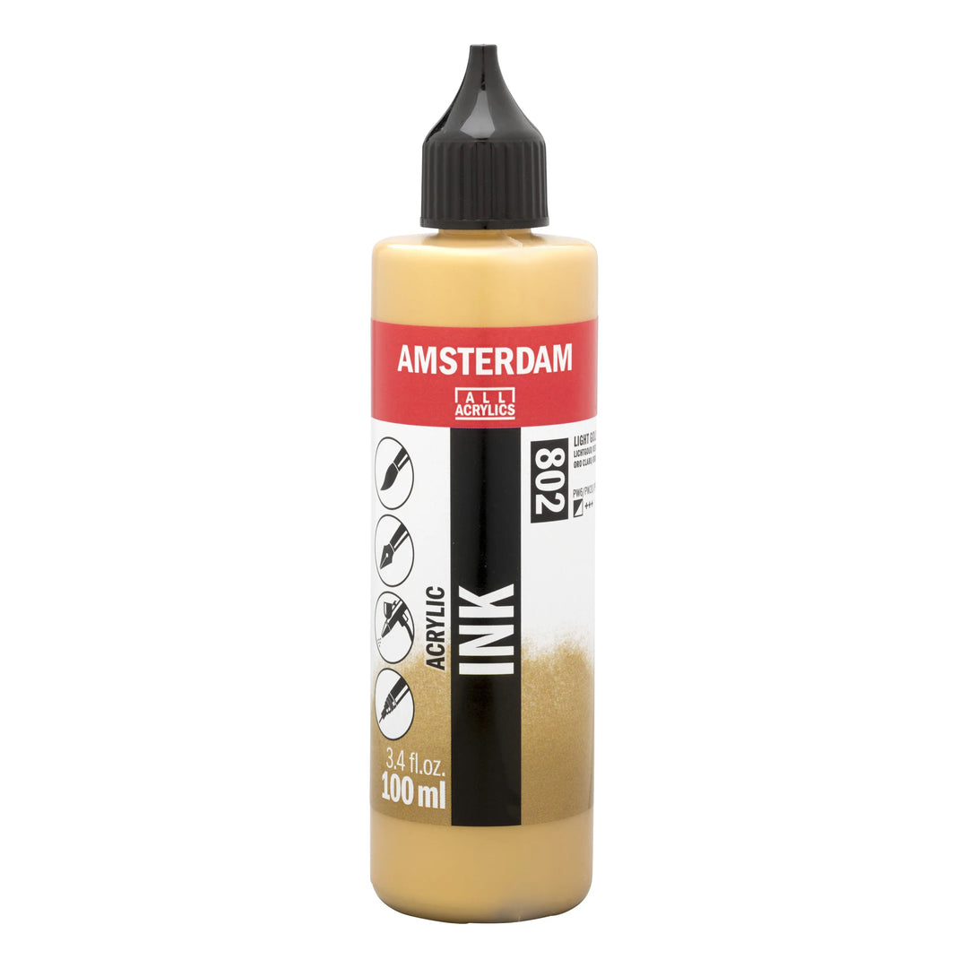 Amsterdam Acrylic Tinte Flasche 100 ml Reichgold 802