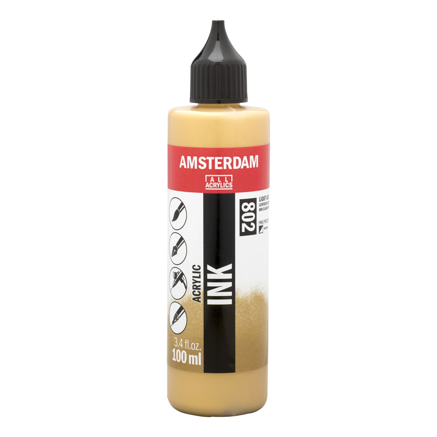 Amsterdam Acrylic Tinte Flasche 100 ml Reichgold 802