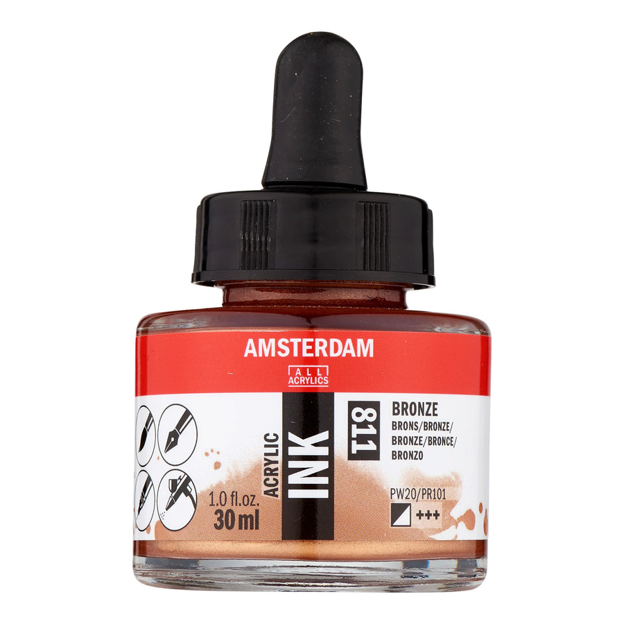 Amsterdam Acrylic Tinte Flasche 30 ml Bronze 811