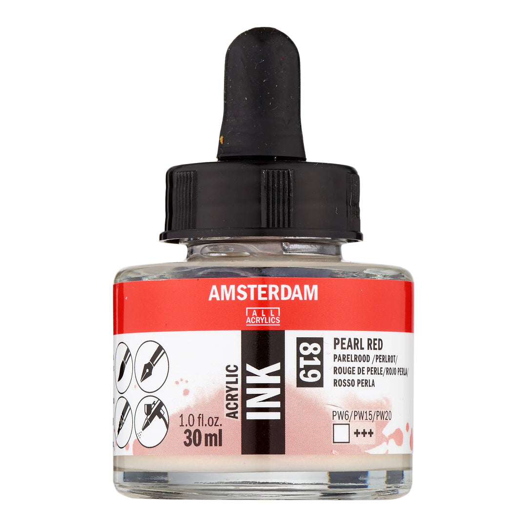 Amsterdam Acrylic Tinte Flasche 30 ml Perlrot 819
