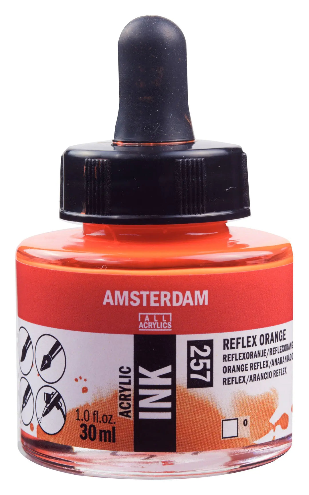 Amsterdam Acrylic Tinte Flasche 30 ml Reflexorange 257
