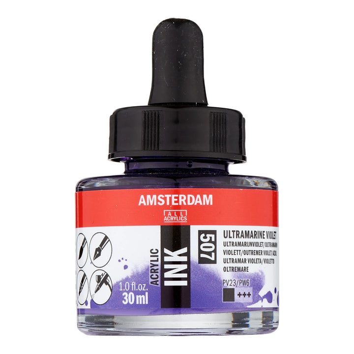 Amsterdam Acrylic Tinte Flasche 30 ml Ultramarinviolett 507