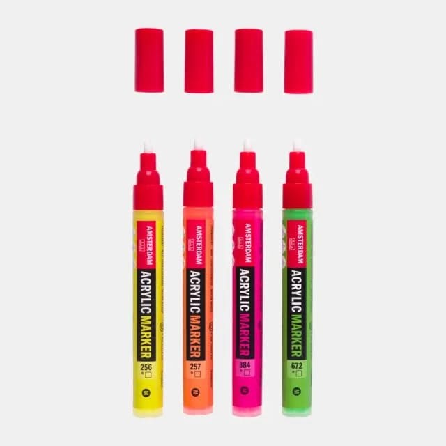 Amsterdam Acrylmarker Reflexset | 4 Farben - Kidis Art