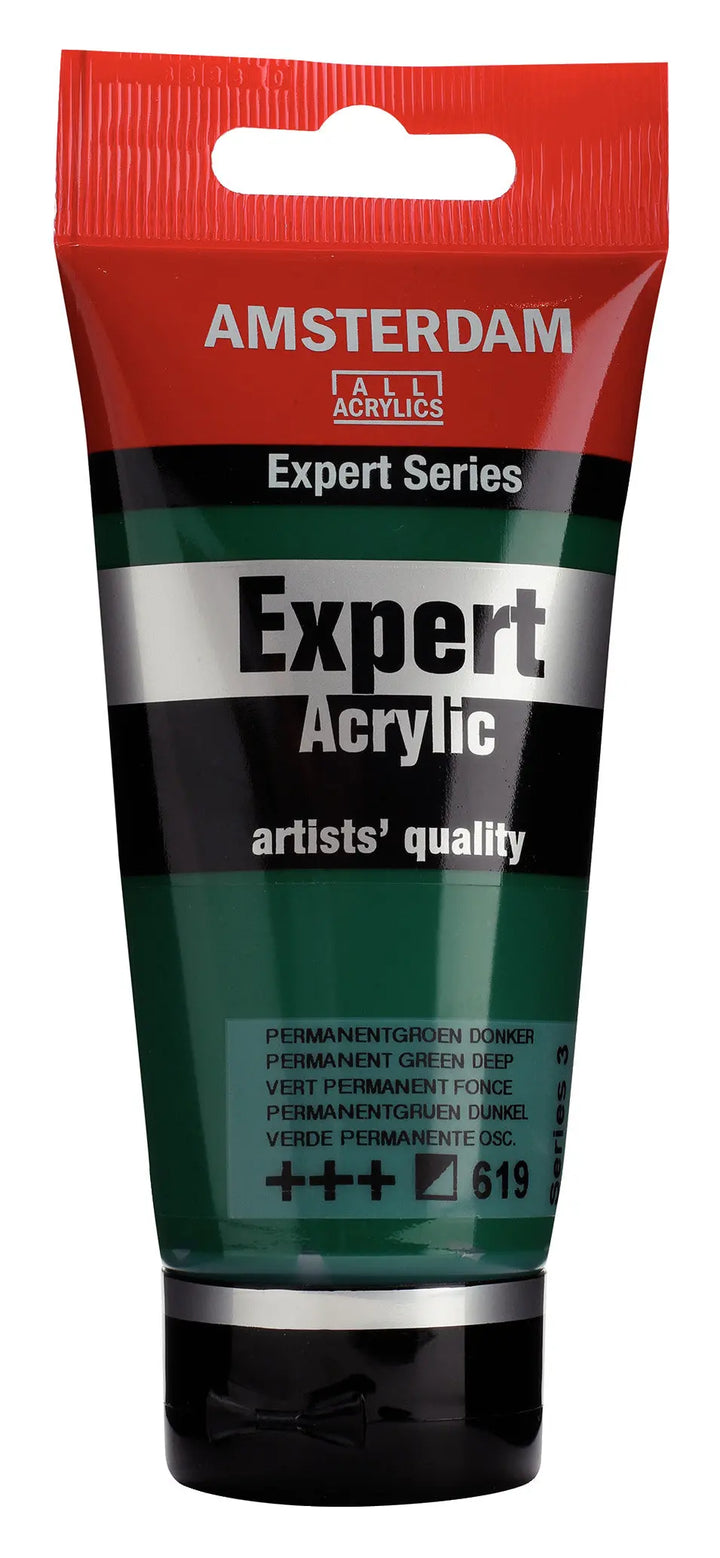 Amsterdam Expert Series Acrylfarbe Tube 75 ml Permanentgrün Dunkel 619