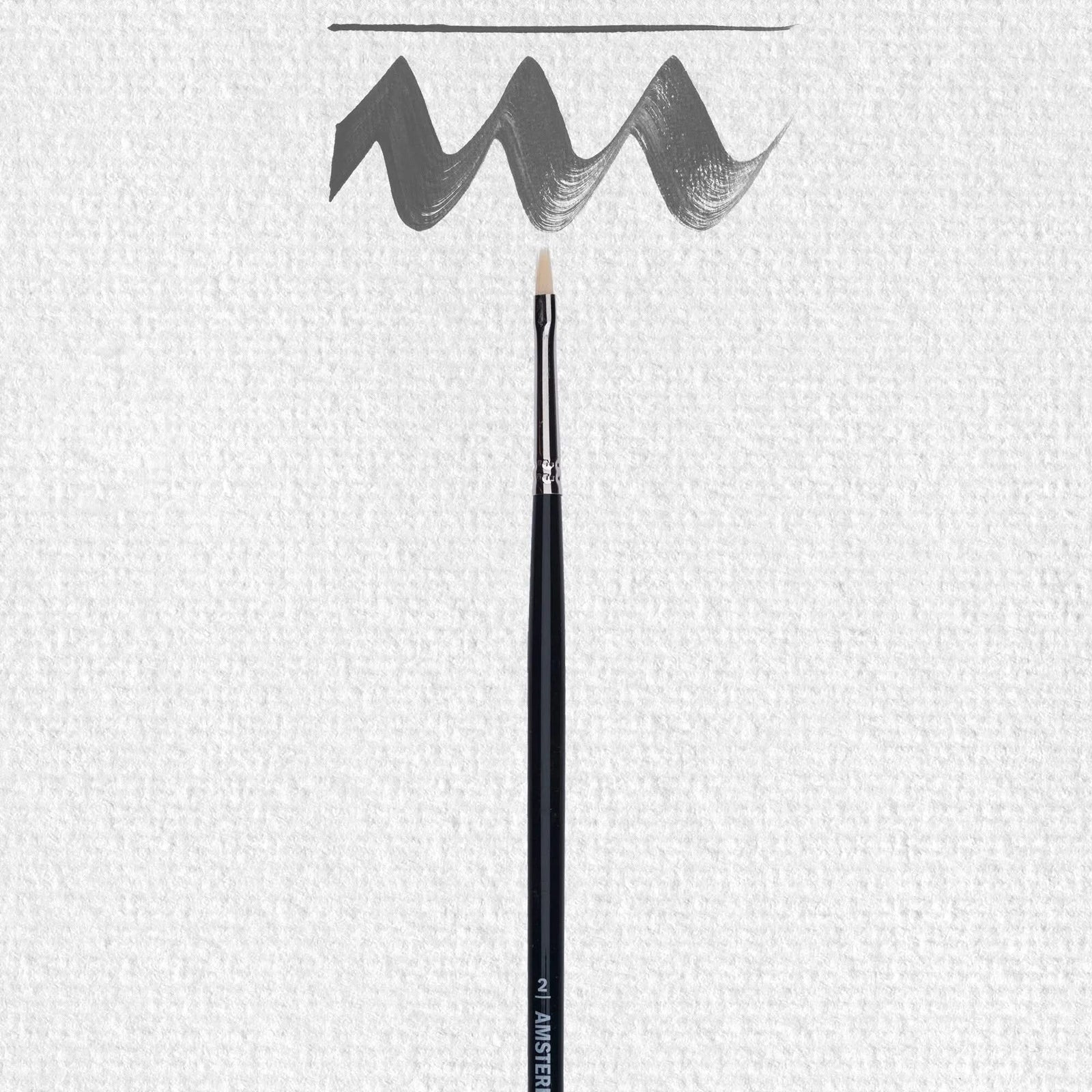 Amsterdam Pinsel Serie 600 Nr. 2 - 2 mm - synthetisch flach - Kidis Art