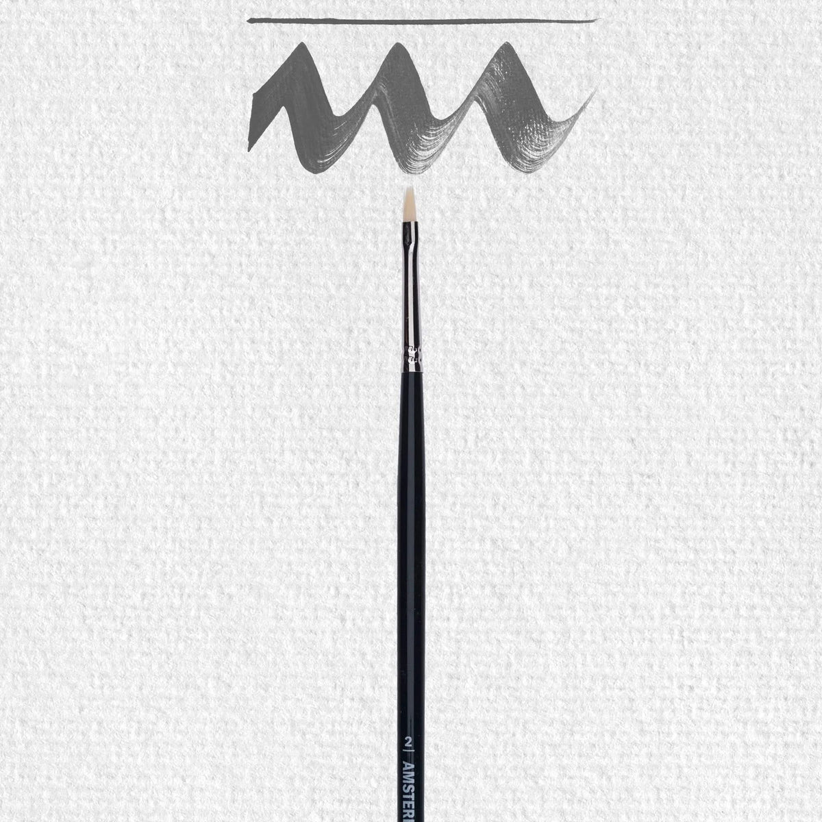 Amsterdam Pinsel Serie 600 Nr. 2 - 2 mm - synthetisch flach - Kidis Art