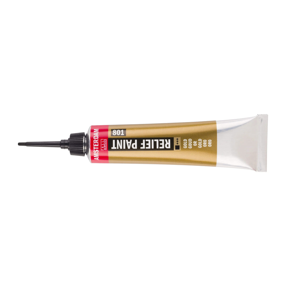 Amsterdam Relieffarbe Tube 20 ml Gold 801 - Kidis Art