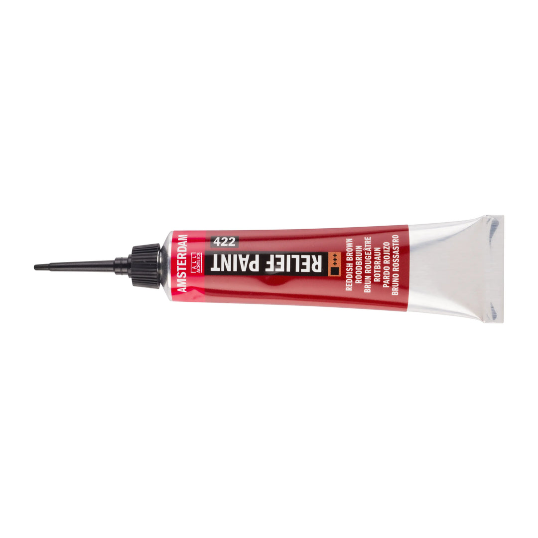 Amsterdam Relieffarbe Tube 20 ml Rotbraun 422