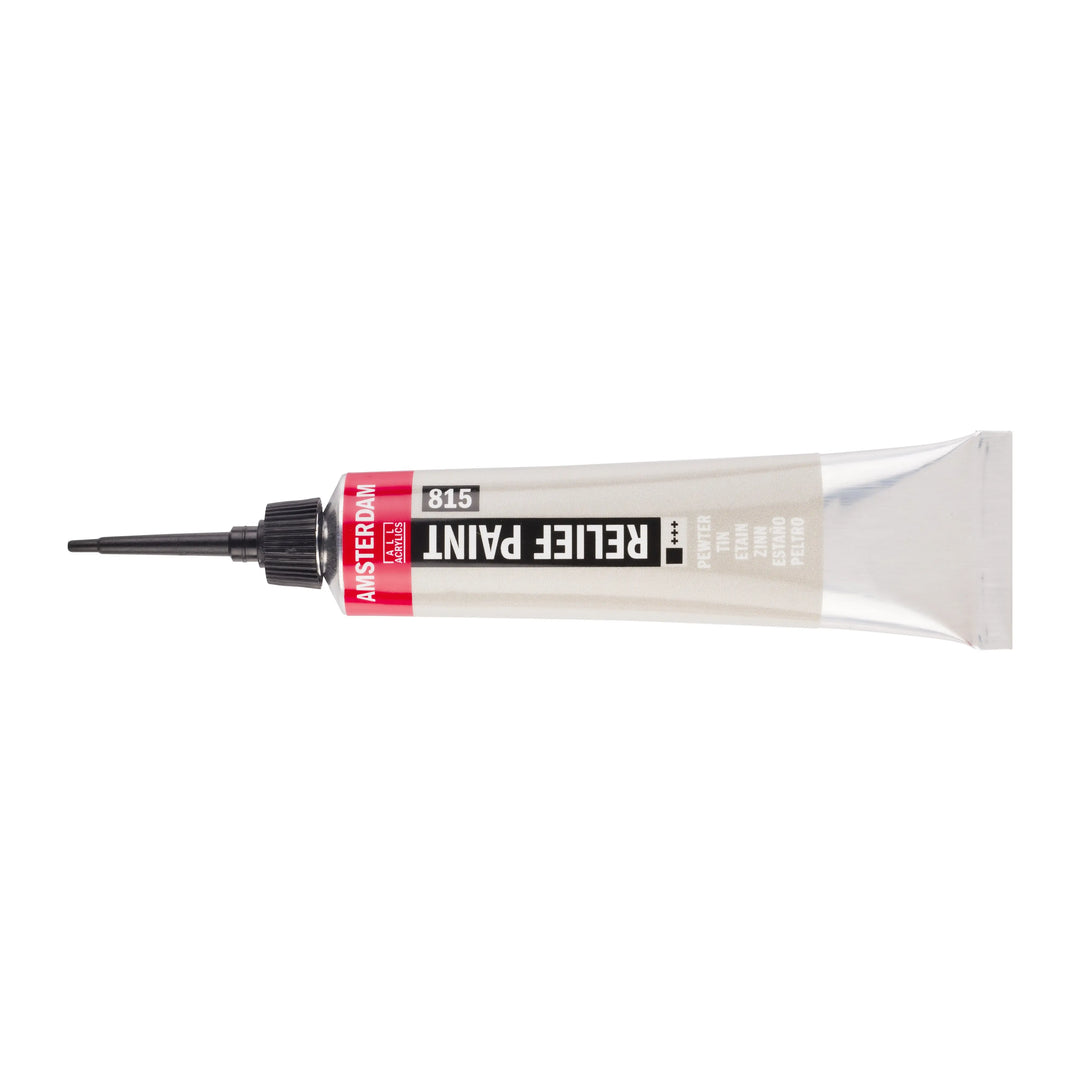 Amsterdam Relieffarbe Tube 20 ml Zinn 815
