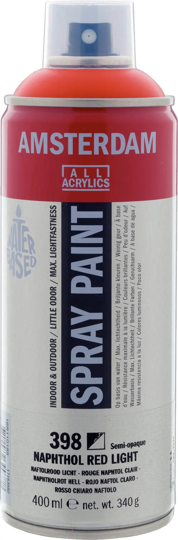 Amsterdam Sprühfarbe 400 ml Naphtholrot Hell 398 - Kidis Art