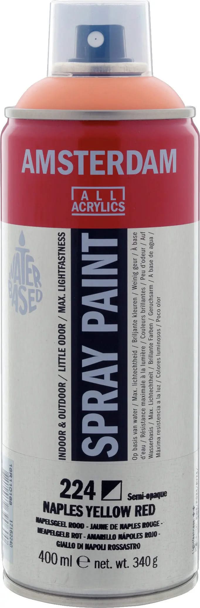 Amsterdam Sprühfarbe 400 ml Neapelgelb Rot 224 - Kidis Art