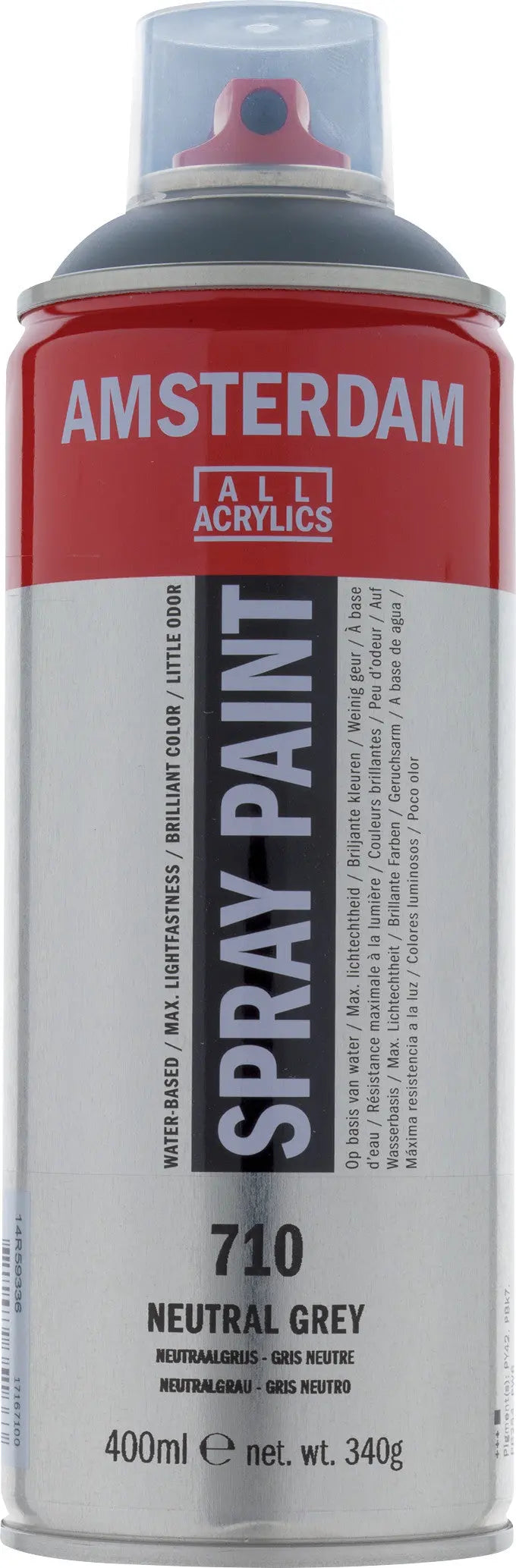 Amsterdam Sprühfarbe 400 ml Neutralgrau 710