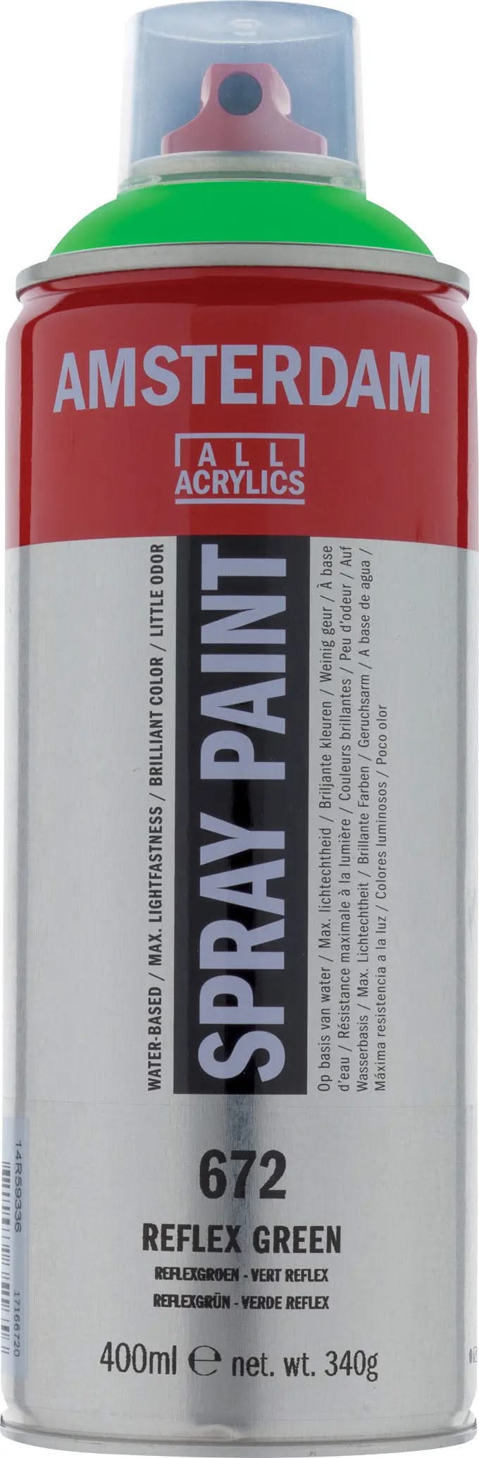 Amsterdam Sprühfarbe 400 ml Reflexgrün 672 - Kidis Art