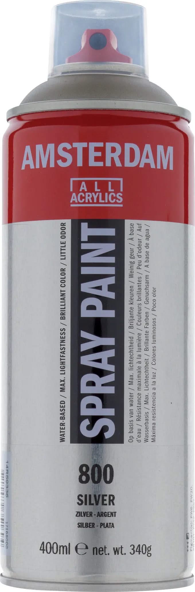 Amsterdam Sprühfarbe 400 ml Silber 800 - Kidis Art