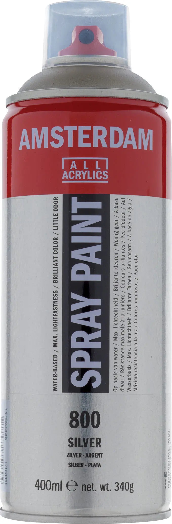 Amsterdam Sprühfarbe 400 ml Silber 800