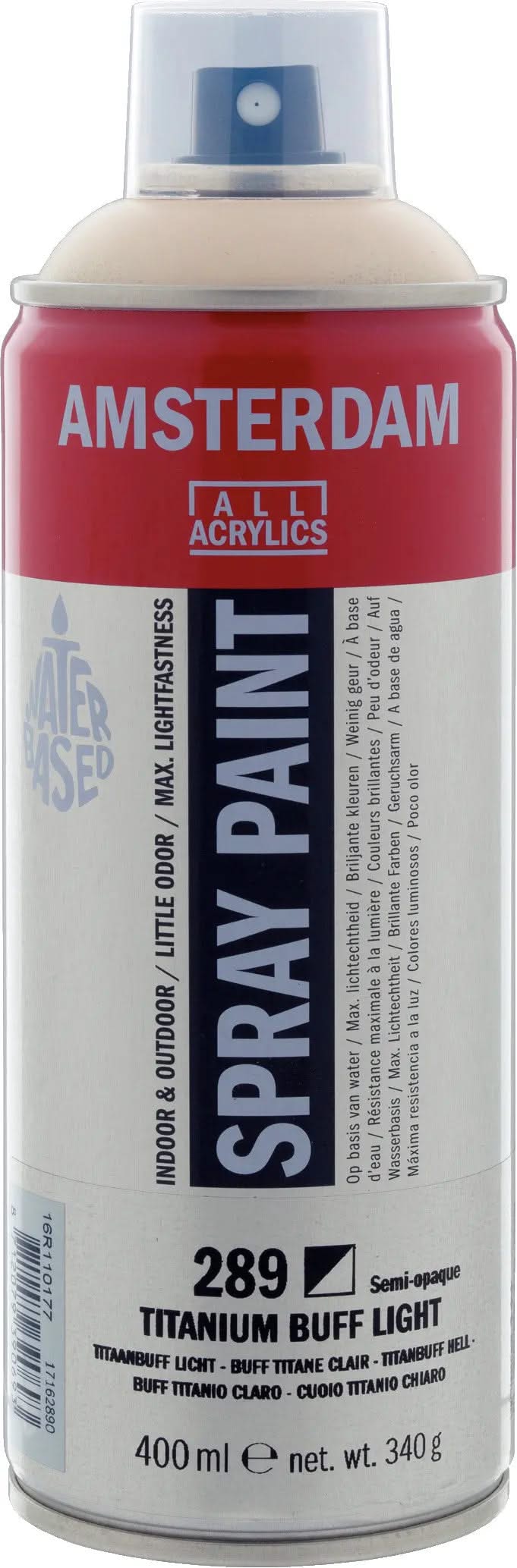 Amsterdam Sprühfarbe 400 ml Titanbuff Hell 289 - Kidis Art