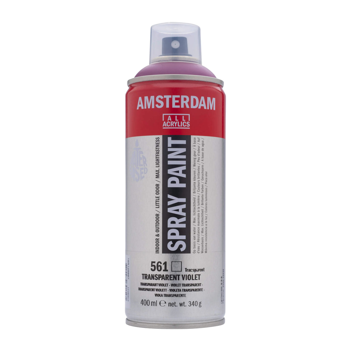 Amsterdam Sprühfarbe 400 ml Transparentviolett 561 - Kidis Art