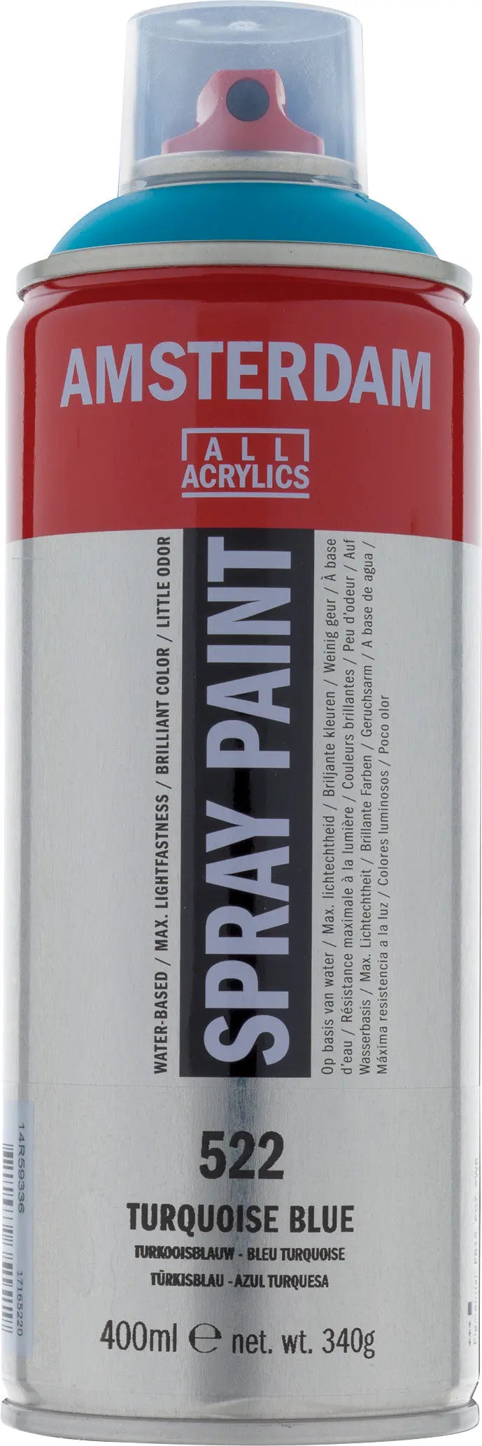 Amsterdam Sprühfarbe 400 ml Türkisblau 522
