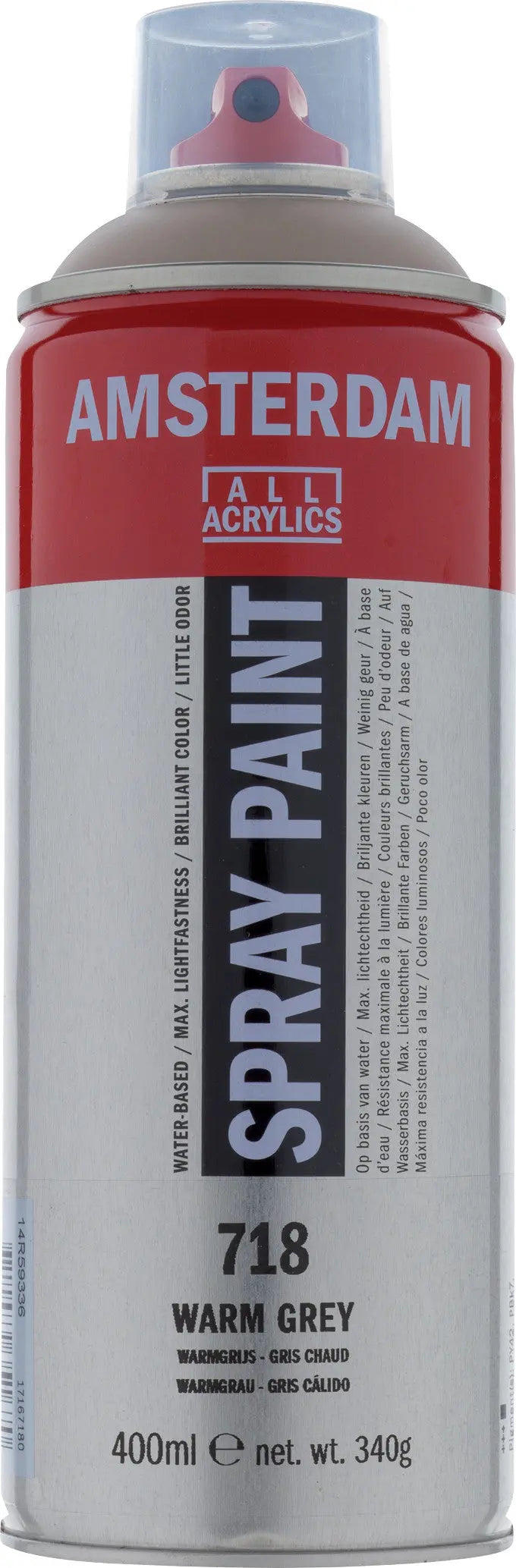 Amsterdam Sprühfarbe 400 ml Warmgrau 718