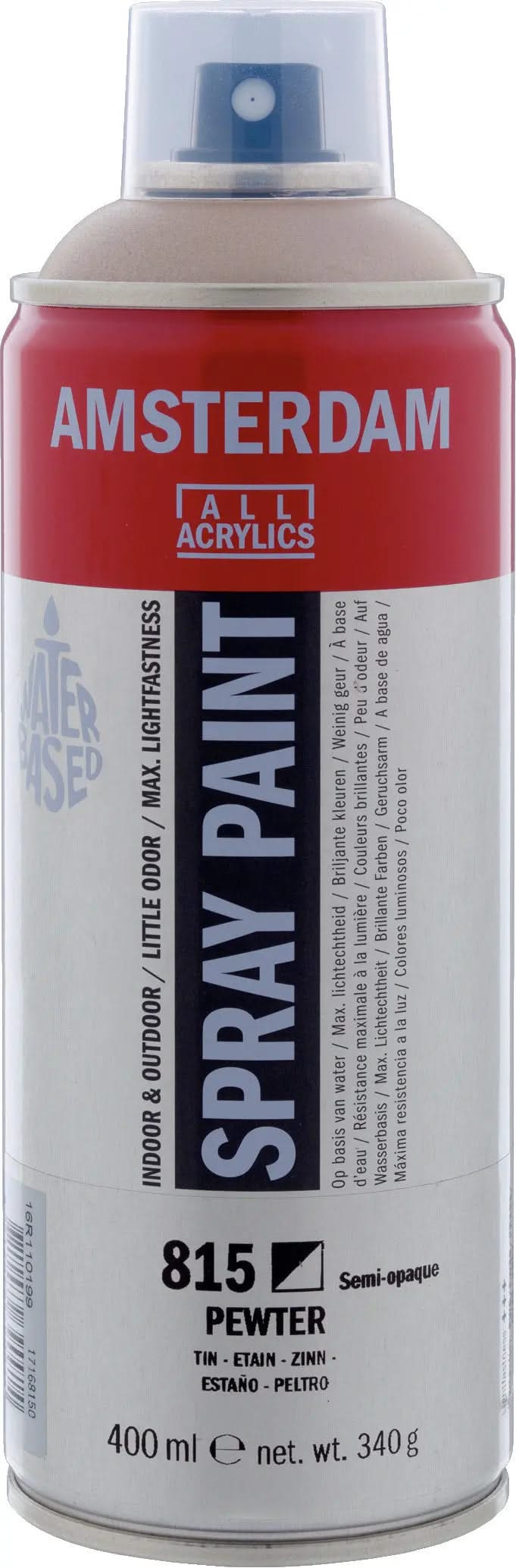 Amsterdam Sprühfarbe 400 ml Zinn 815 - Kidis Art