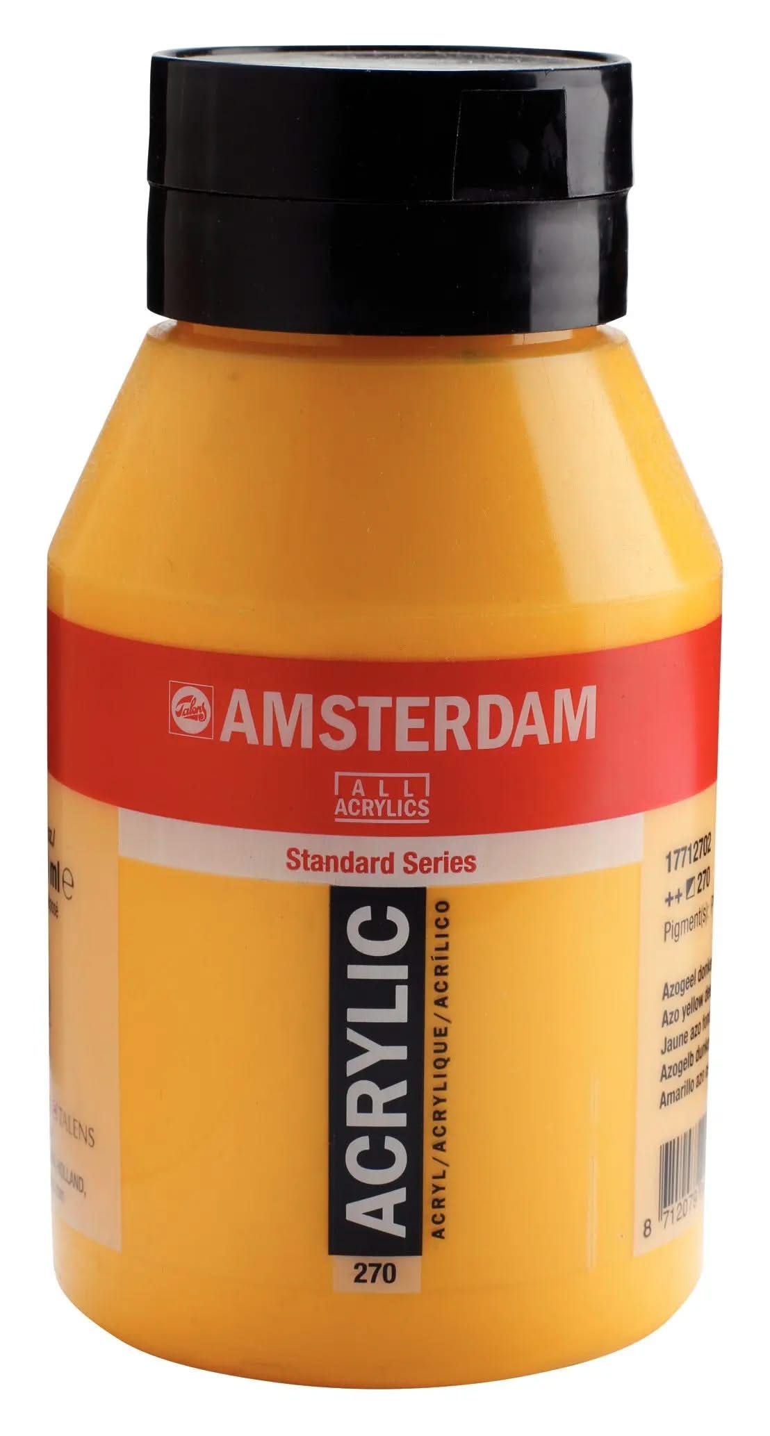 Amsterdam Standard Series Acrylfarbe Flasche 1000 ml Azogelb Dunkel 270 - Kidis Art
