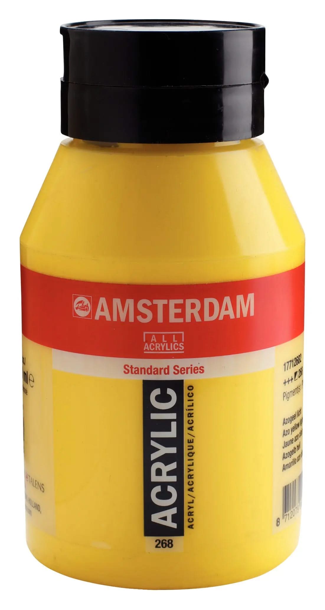Amsterdam Standard Series Acrylfarbe Flasche 1000 ml Azogelb Hell 268 - Kidis Art