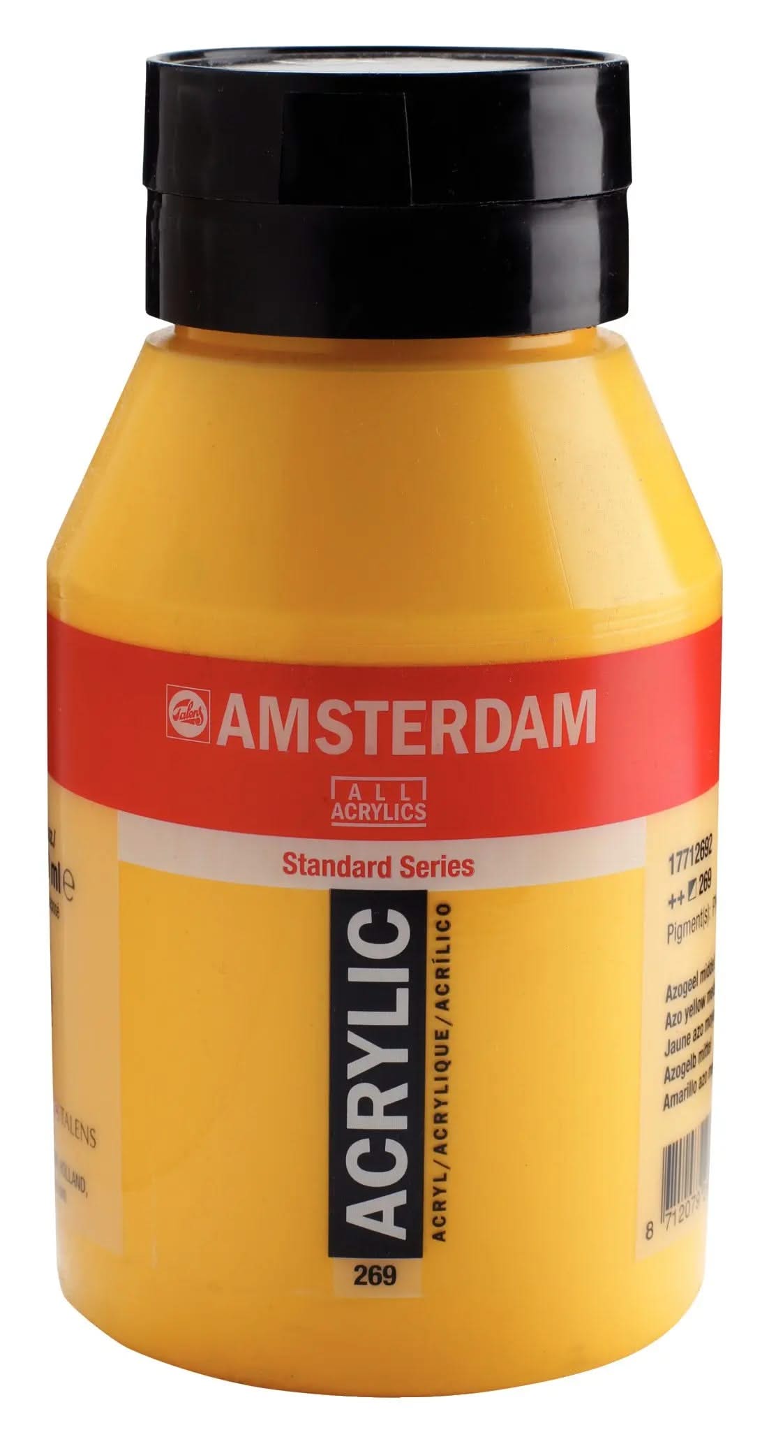 Amsterdam Standard Series Acrylfarbe Flasche 1000 ml Azogelb Mittel 269 - Kidis Art
